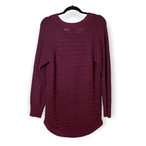 Calvin Klein Jeans Maroon Knit Long Sleeve Sweater - Picture 2 of 9